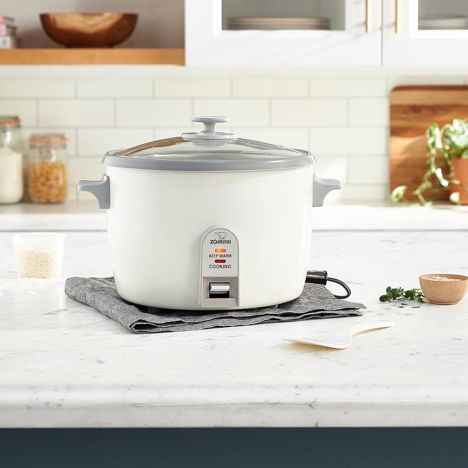 image:imageZojirushi 3 Cup Rice CookerSteamer White10 cup
