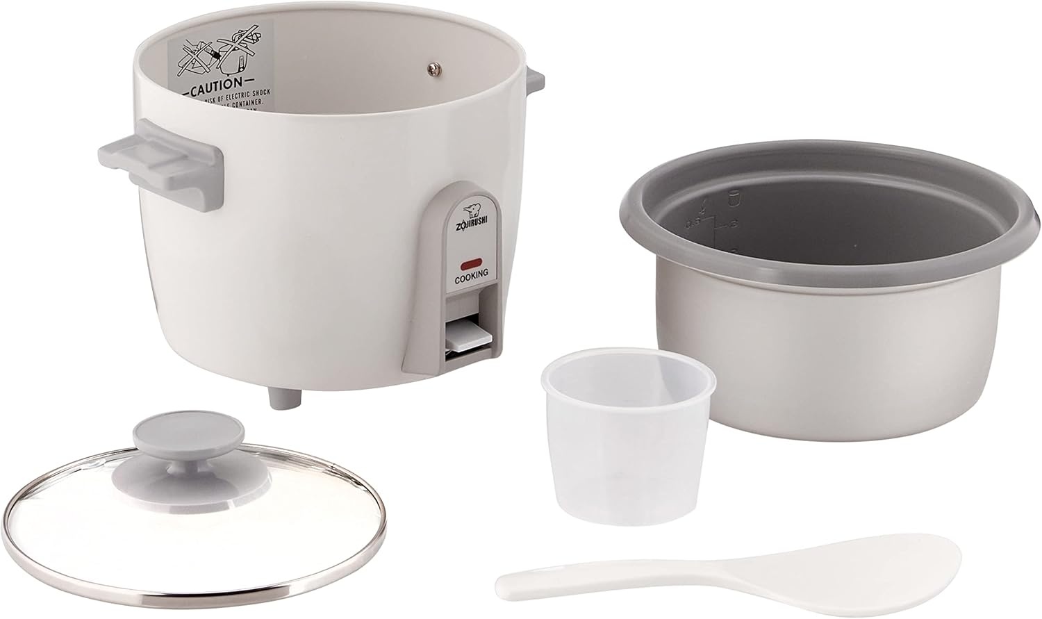 image:imageZojirushi 3 Cup Rice CookerSteamer White3 cup