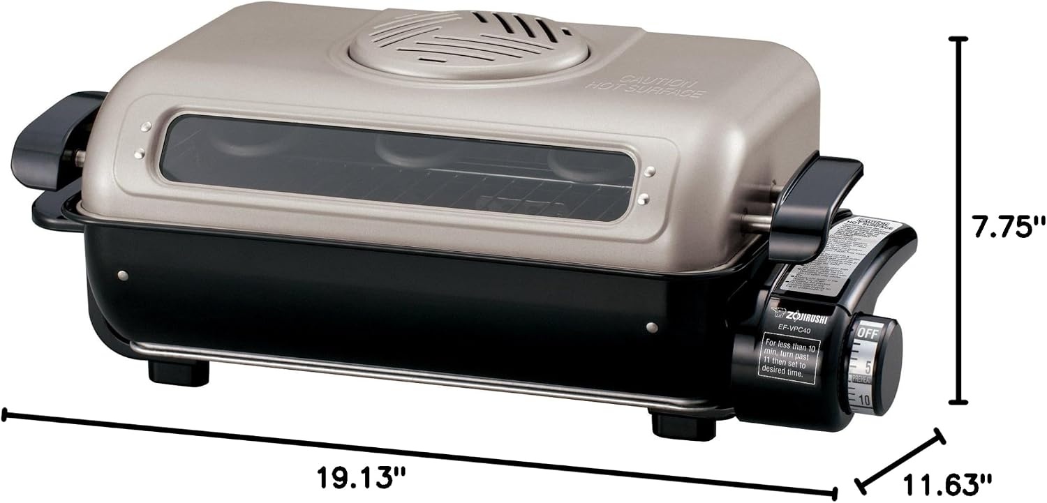 image:imageZojirushi America EFVPC40 Fish Roaster Metallic Gray 1163 x 1913 x 775 inches1163 x 1913 x 775 inches Pack of 2