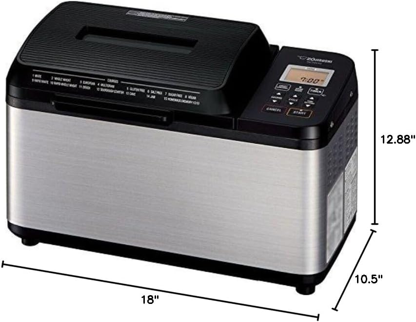 image:imageZojirushi Bb PDC20BA Virtuoso Plus 2 Lb Breadmaker BlackBreadmaker