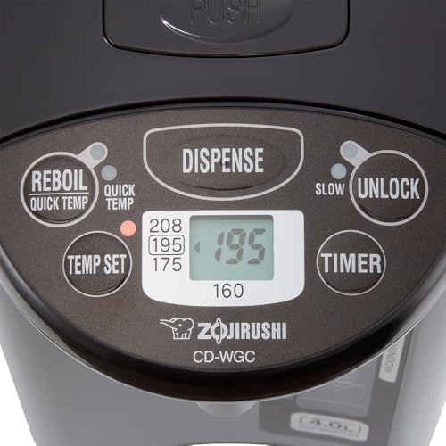 image:imageZojirushi CD WGC40TS Micom Water Boiler and Warmer 40 L SilverSilver Dark Brown