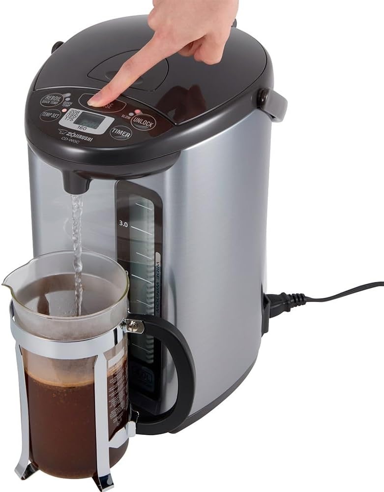 image:imageZojirushi CD WGC40TS Micom Water Boiler and Warmer 40 L SilverSilver Dark Brown