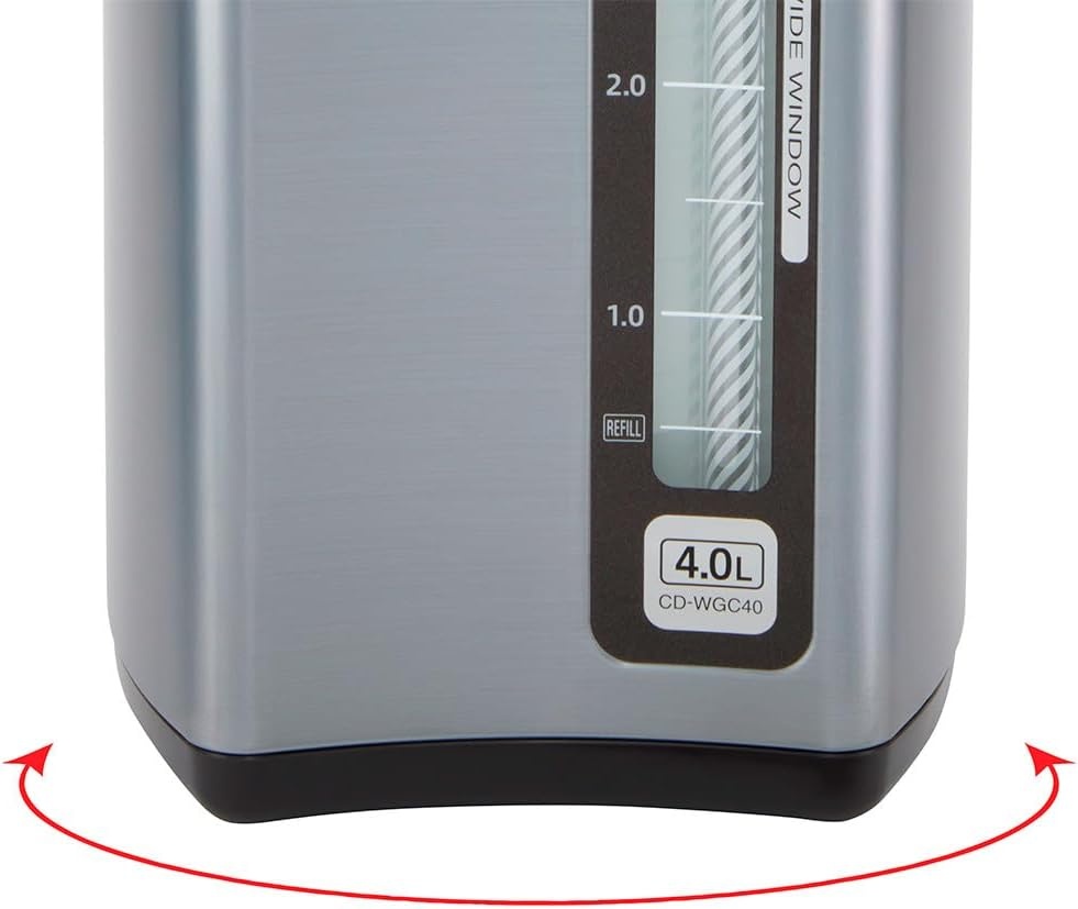 image:imageZojirushi CD WGC40TS Micom Water Boiler and Warmer 40 L SilverSilver Dark Brown