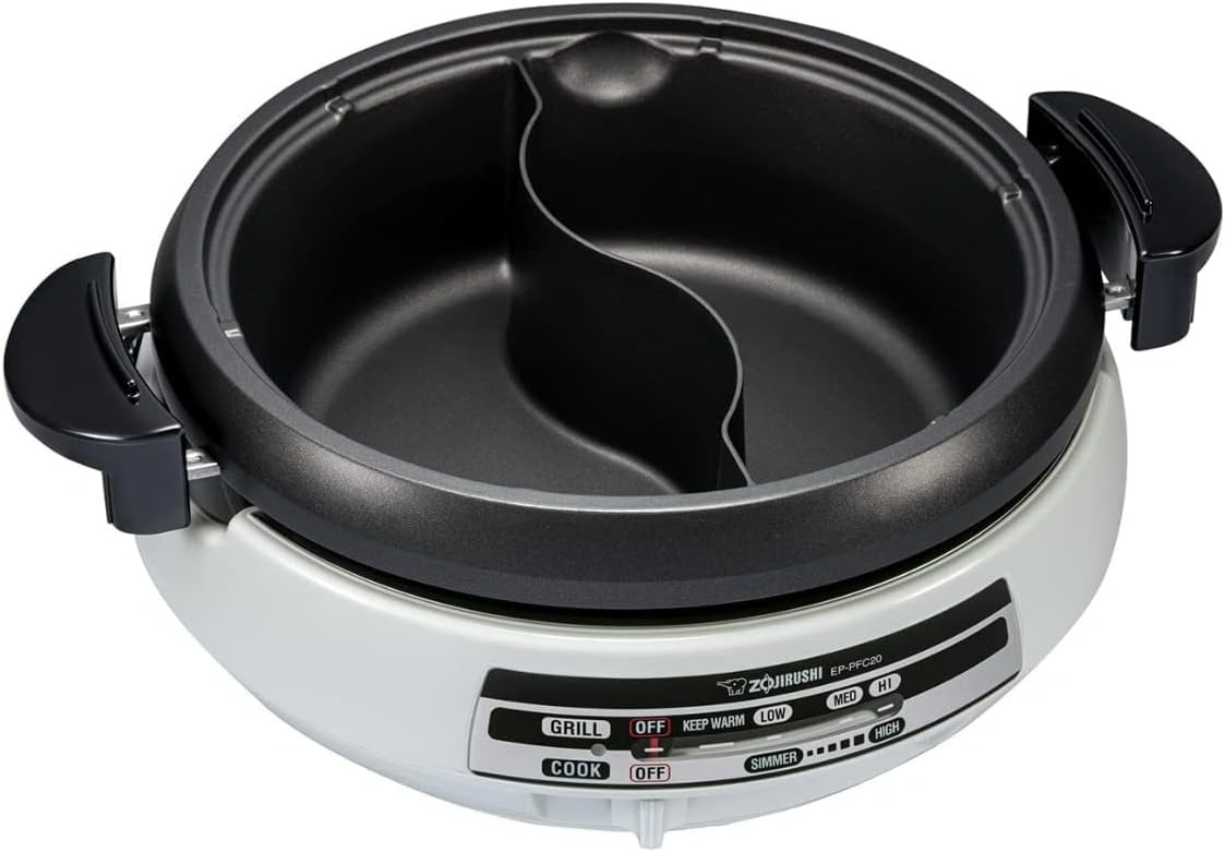 image:imageZojirushi EPPFC20HA Gourmet dExpert Electric Skillet for Yin Yang Hot PotElectric Skillet