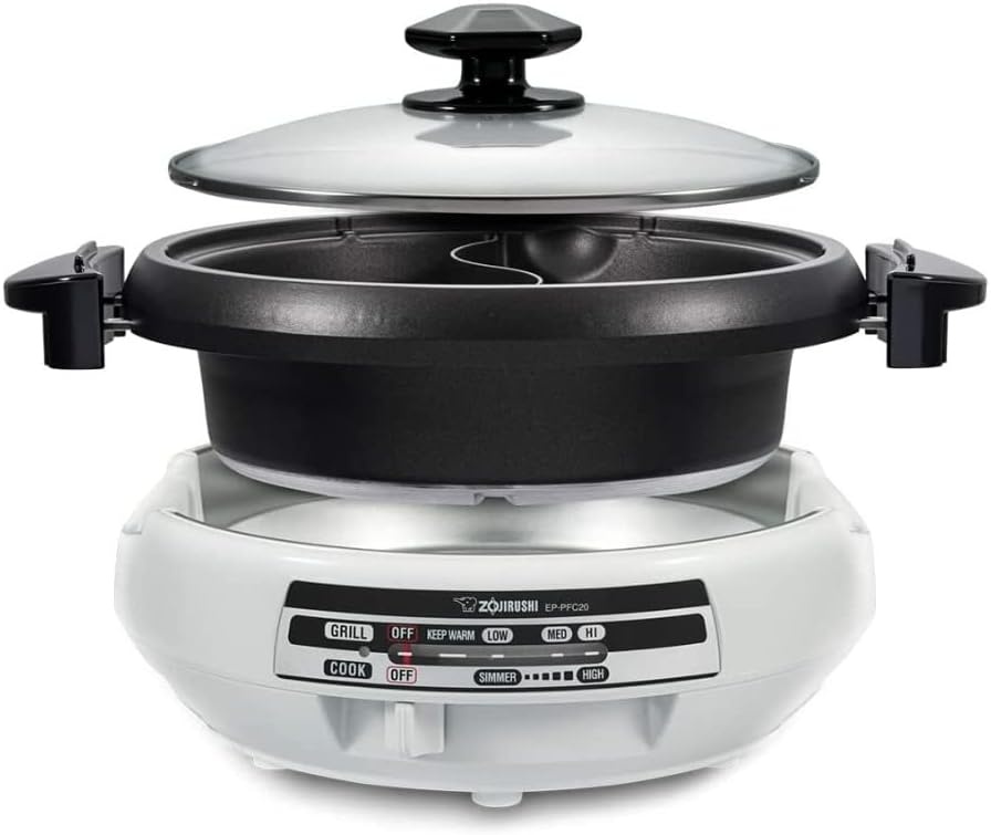 image:imageZojirushi EPPFC20HA Gourmet dExpert Electric Skillet for Yin Yang Hot PotElectric Skillet