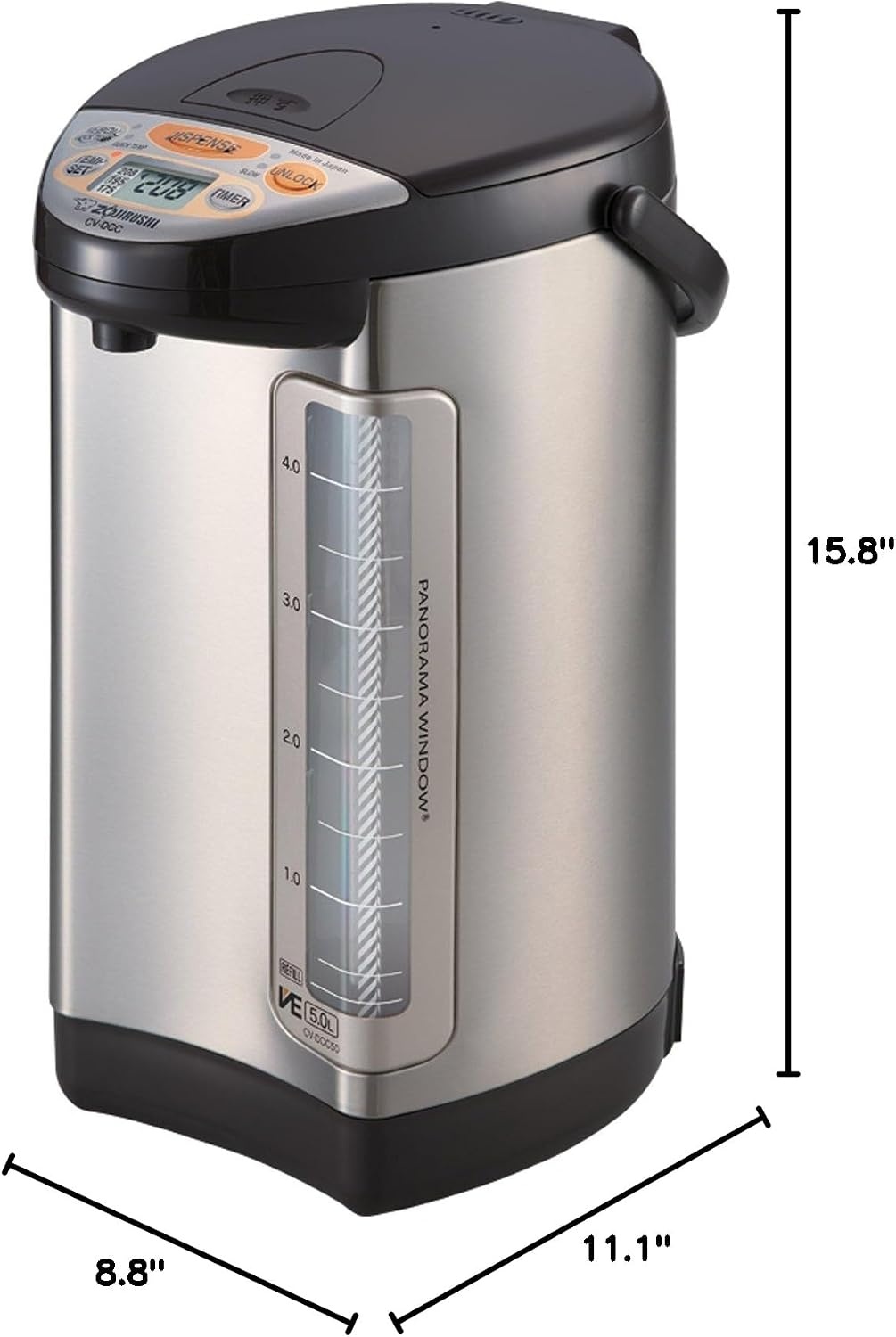 image:imageZojirushi Hybrid Water Boiler amp WarmerStainless Dark Brown