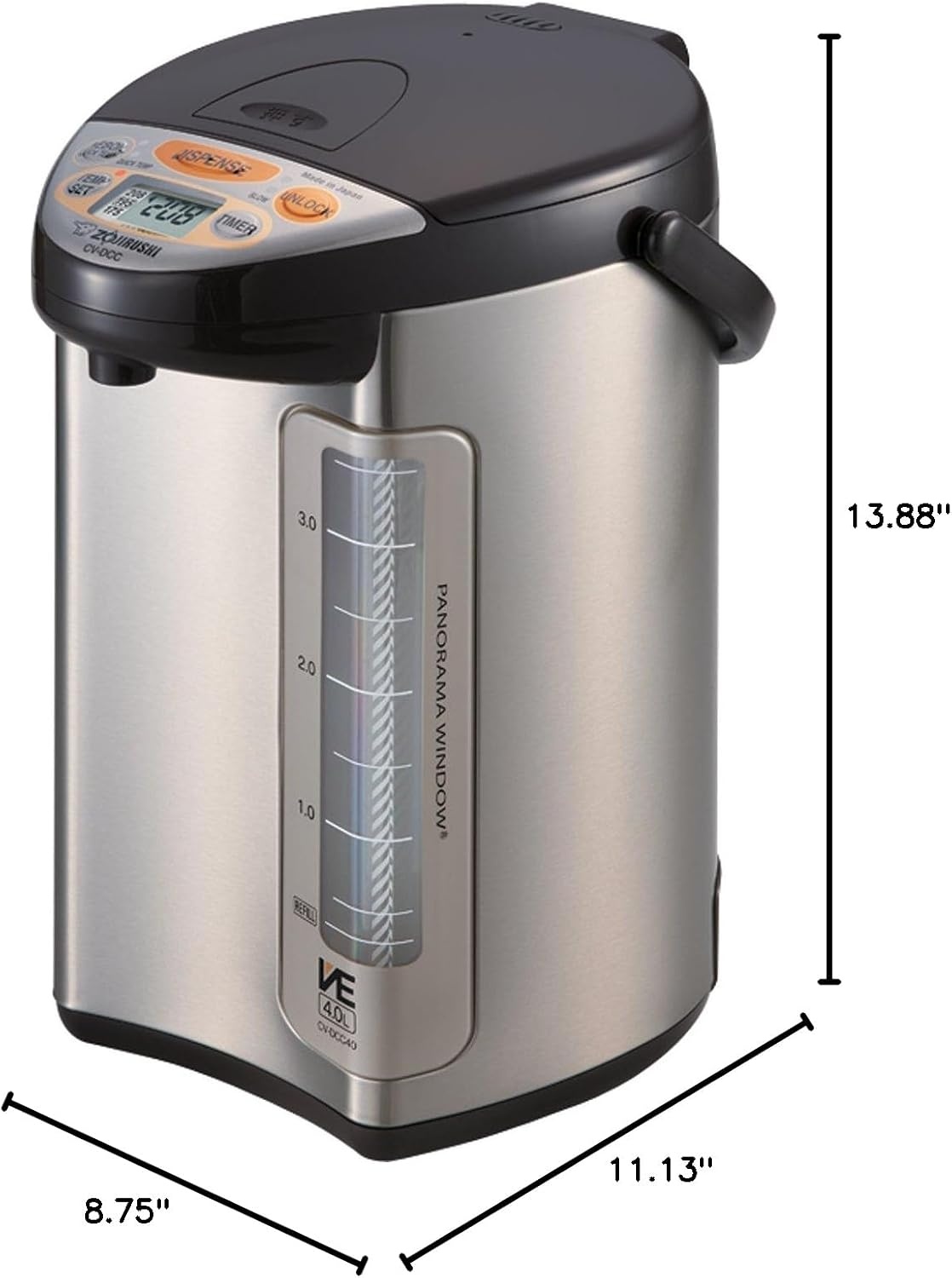 image:imageZojirushi Hybrid Water Boiler amp WarmerStainless Dark Brown