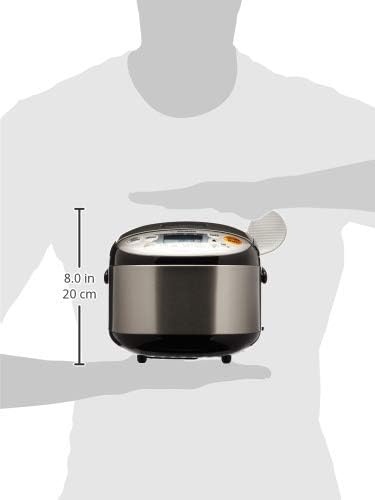 image:imageZojirushi Micom 3Cup Compact Size Multiple Settings Stainless Steel Made BuiltIn Retractable Power Cord and Easy to Transport Rice Cooker and WarmerStainless Black