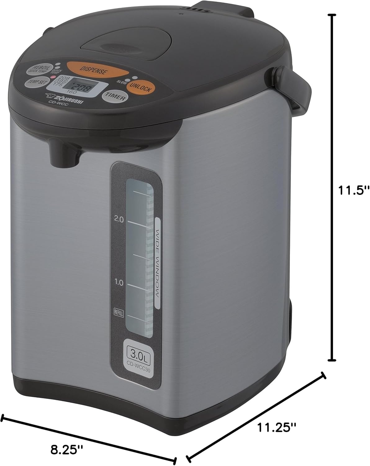 image:imageZojirushi Micom Water Boiler and Warmer CD WCC30 30l 101 Oz Silver32 Quarts