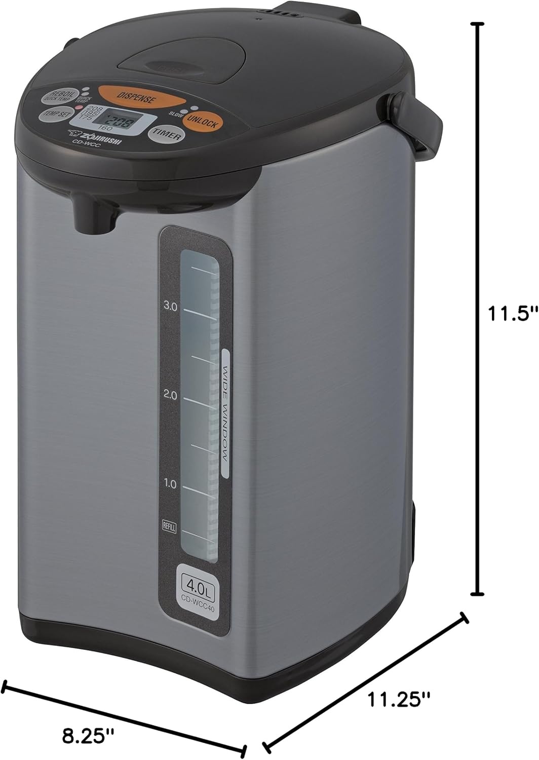 image:imageZojirushi Micom Water Boiler and Warmer CD WCC30 30l 101 Oz Silver42 Quarts