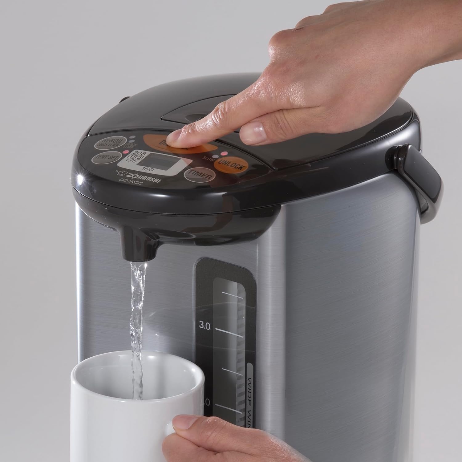 image:imageZojirushi Micom Water Boiler and Warmer CD WCC30 30l 101 Oz Silver42 Quarts