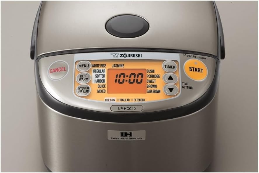 image:imageZojirushi NPHCC10XH Induction Heating System Rice Cooker and Warmer 55Cup Stainless Dark GrayStainless Dark Gray