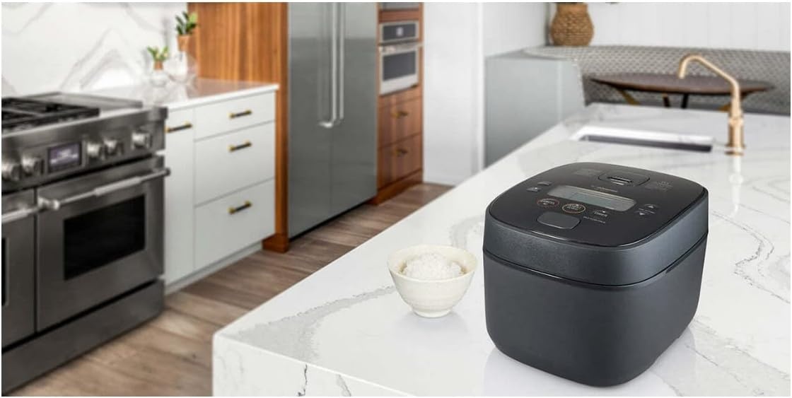image:imageZojirushi Nw QAC10 55 Cup Induction Rice Cooker and Warmer Black925 x 1225 x 788