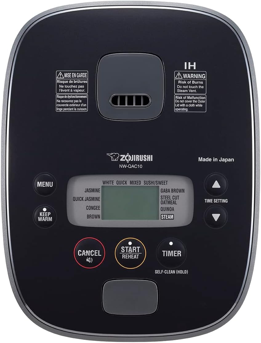 image:imageZojirushi Nw QAC10 55 Cup Induction Rice Cooker and Warmer Black925 x 1225 x 788