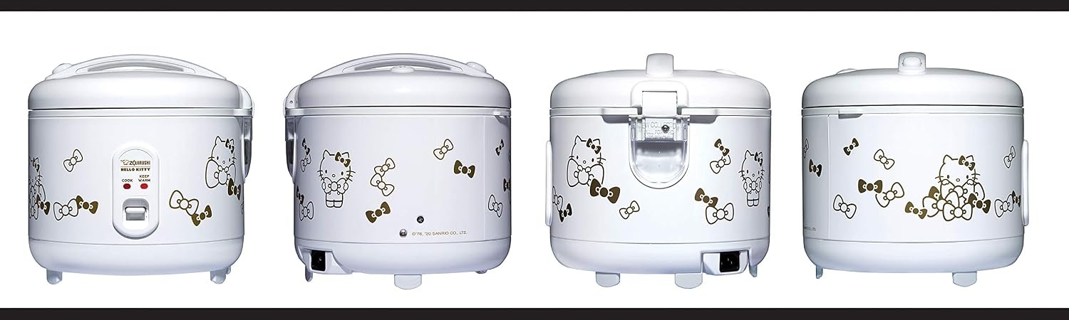 image:imageZojirushi Rice Cooker Metallic GrayHello Kitty White