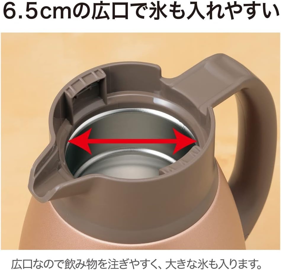 image:imageZojirushi SHHC10AD Stainless Steel Vacuum Carafe 1Liter Matte NavyMatte Copper