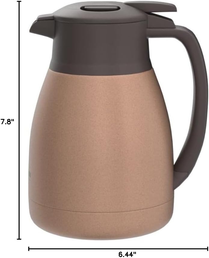 image:imageZojirushi SHHC10AD Stainless Steel Vacuum Carafe 1Liter Matte NavyMatte Copper