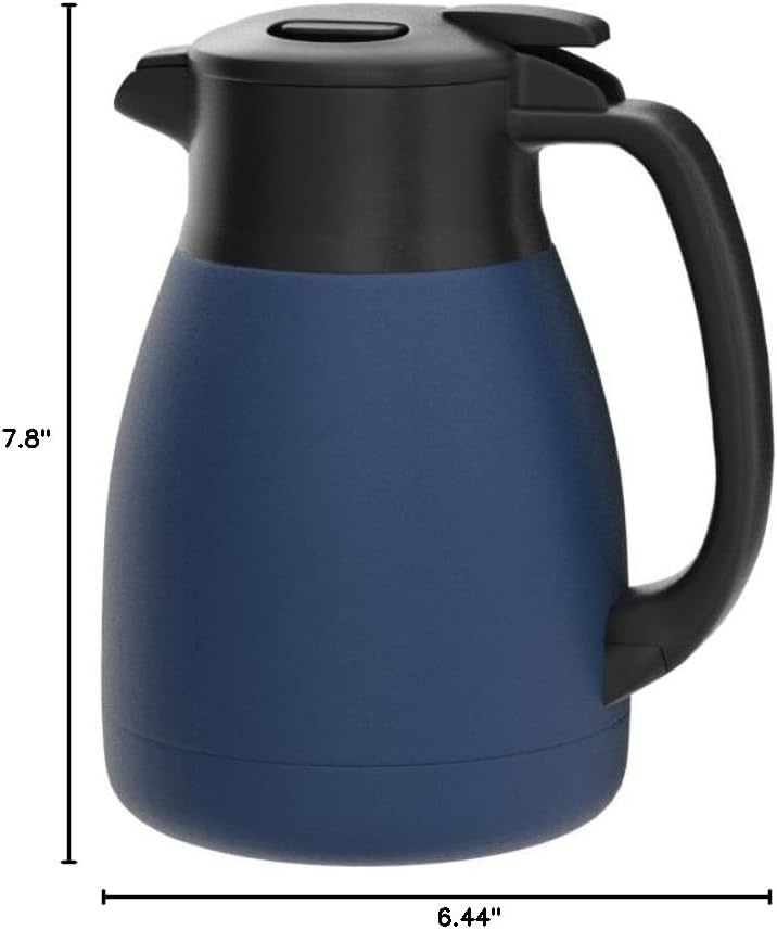 image:imageZojirushi SHHC10AD Stainless Steel Vacuum Carafe 1Liter Matte NavyMatte Navy