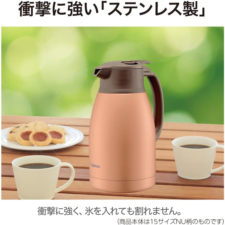 image:imageZojirushi SHHC10AD Stainless Steel Vacuum Carafe 1Liter Matte NavyMatte Navy