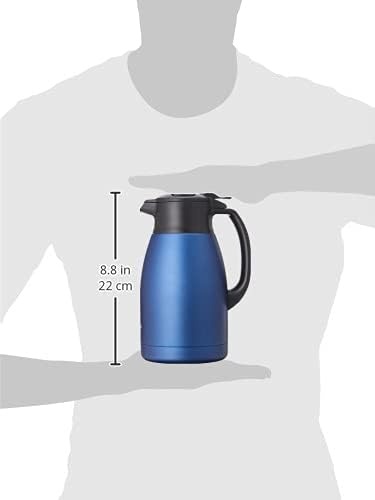 image:imageZojirushi SHHC10XA Stainless Steel Vacuum Carafe 1 Liter SSMatte Navy