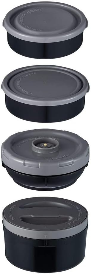image:imageZojirushi SLJBE14BZ Mr Bento Stainless Lunch Jar 41 Oz Carbon BlackBlueberry