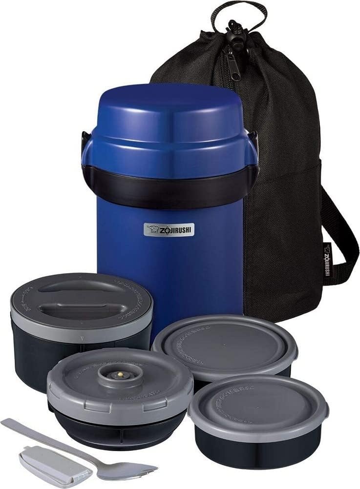 image:imageZojirushi SLJBE14BZ Mr Bento Stainless Lunch Jar 41 Oz Carbon BlackBlueberry