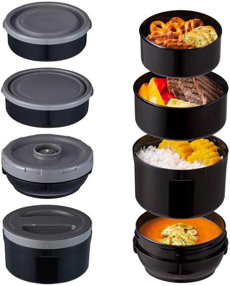 image:imageZojirushi SLJBE14BZ Mr Bento Stainless Lunch Jar 41 Oz Carbon BlackCarbon Black