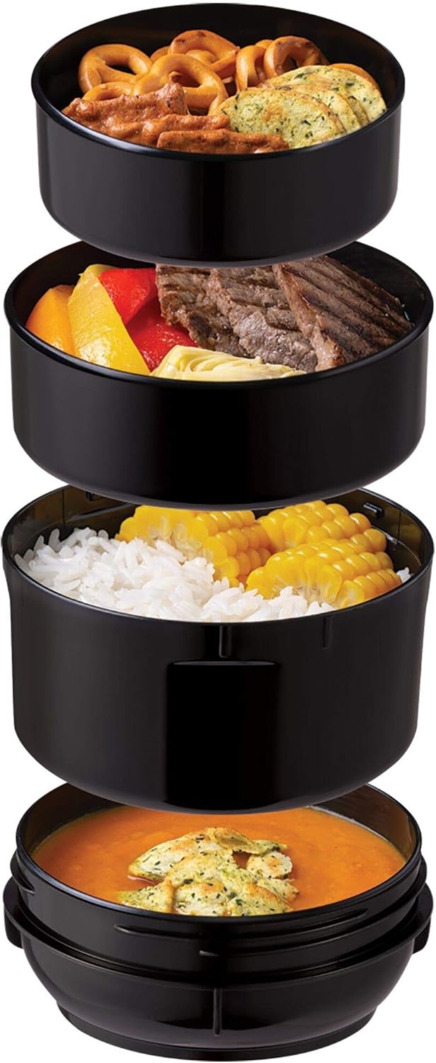 image:imageZojirushi SLJBE14BZ Mr Bento Stainless Lunch Jar 41 Oz Carbon BlackPlum