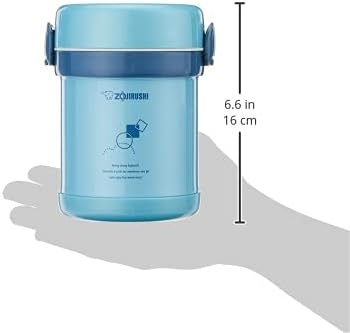 image:imageZojirushi SLMEE07AB MsBento Stainless Lunch Jar Aqua BlueOne size