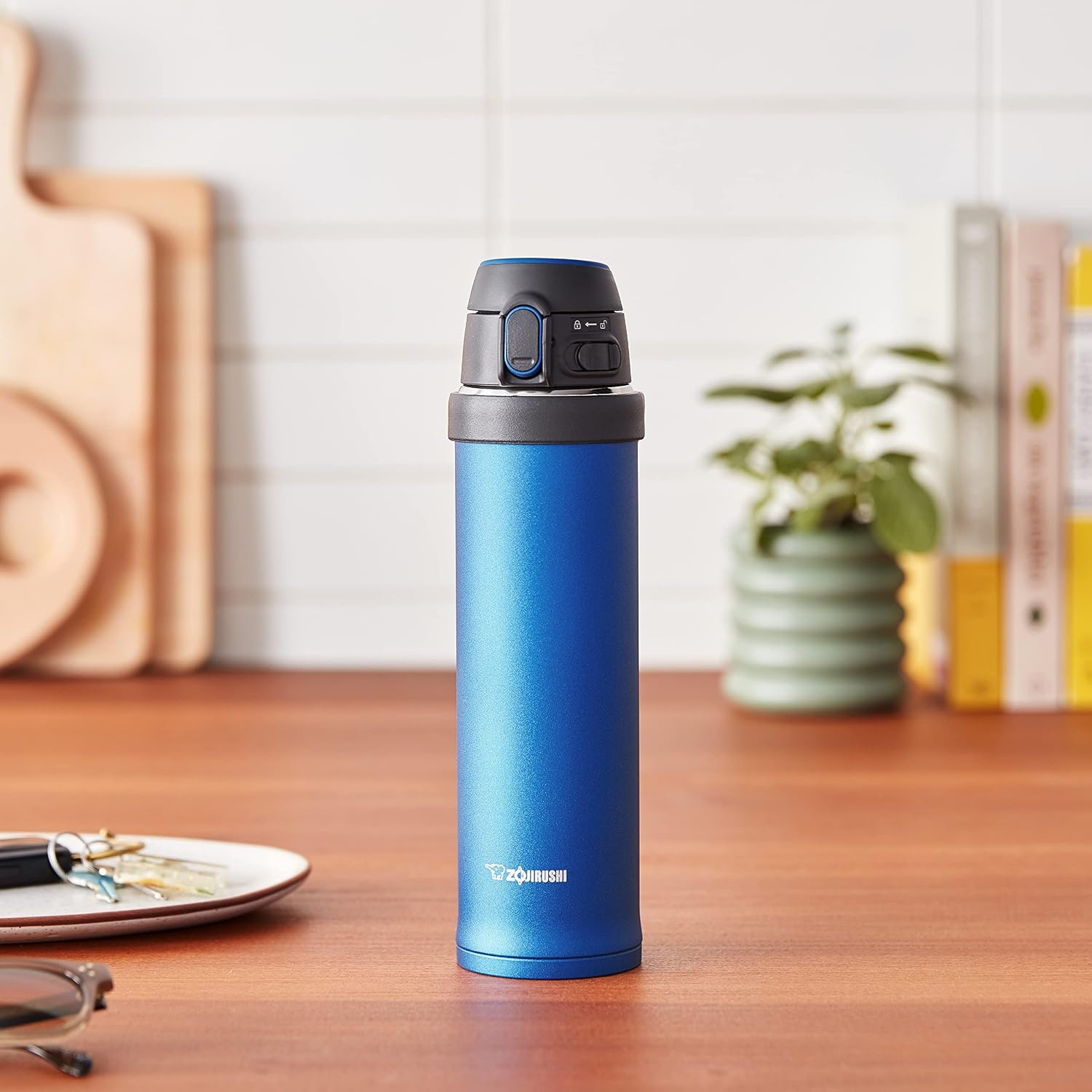 image:imageZojirushi SMQHE60GK FlipandGo Stainless Mug 20Ounce TealAzul cobalto