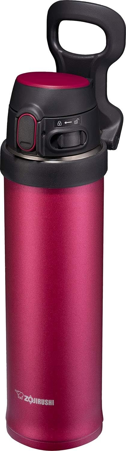 image:imageZojirushi SMQHE60GK FlipandGo Stainless Mug 20Ounce TealHibiscus Red