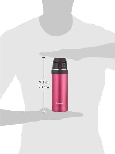 image:imageZojirushi SMQHE60GK FlipandGo Stainless Mug 20Ounce TealHibiscus Red