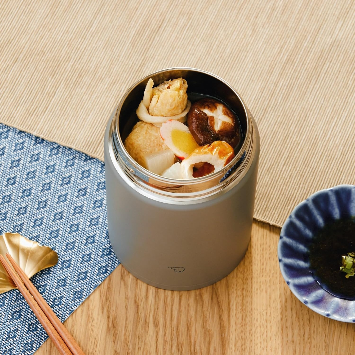 image:imageZojirushi SWKA75H Stainless Steel Lunch Jar 25 oz Vintage RoseMedium Gray