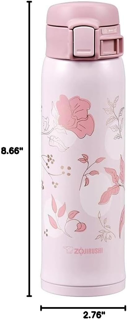 image:imageZojirushi Stainless Mug 1 Count Pack of 1 Beige Gold 20 ouncesBloom Pink