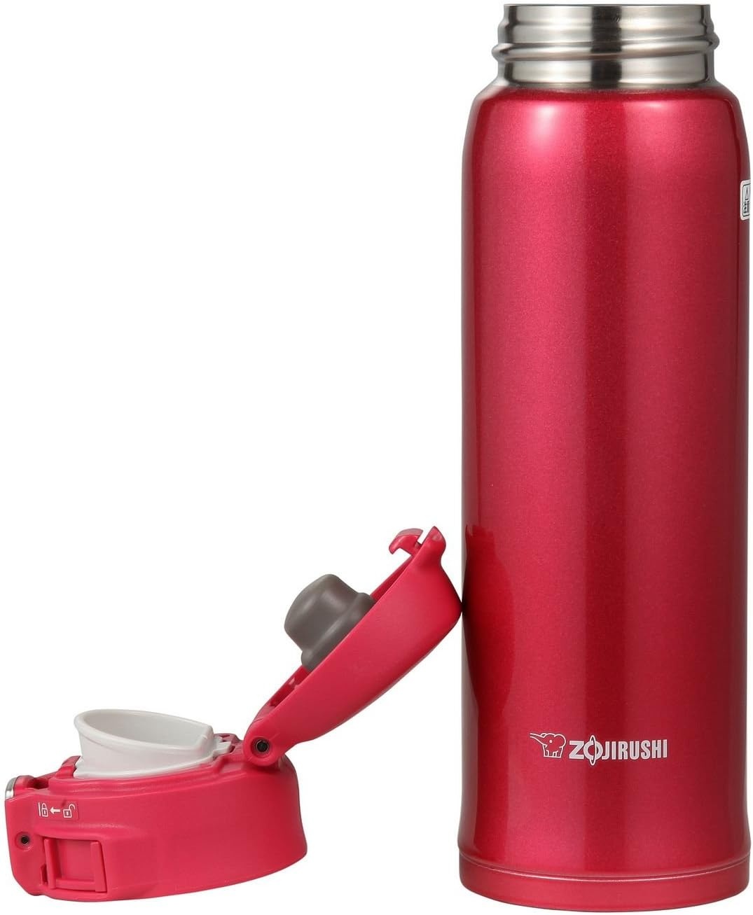 image:imageZojirushi Stainless Mug 1 Count Pack of 1 Beige Gold 20 ouncesClear Red