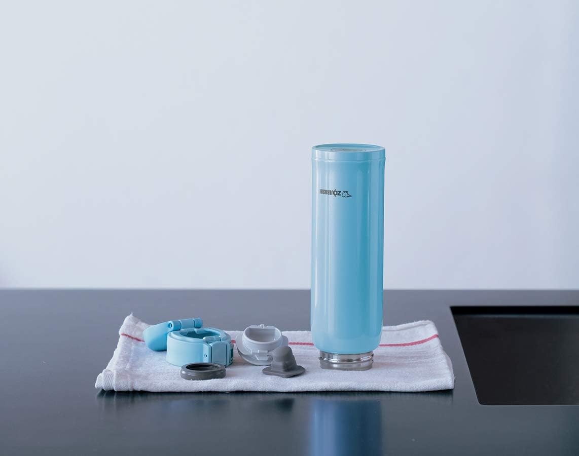 image:imageZojirushi Stainless Mug 1 Count Pack of 1 Beige Gold 20 ouncesLight Blue