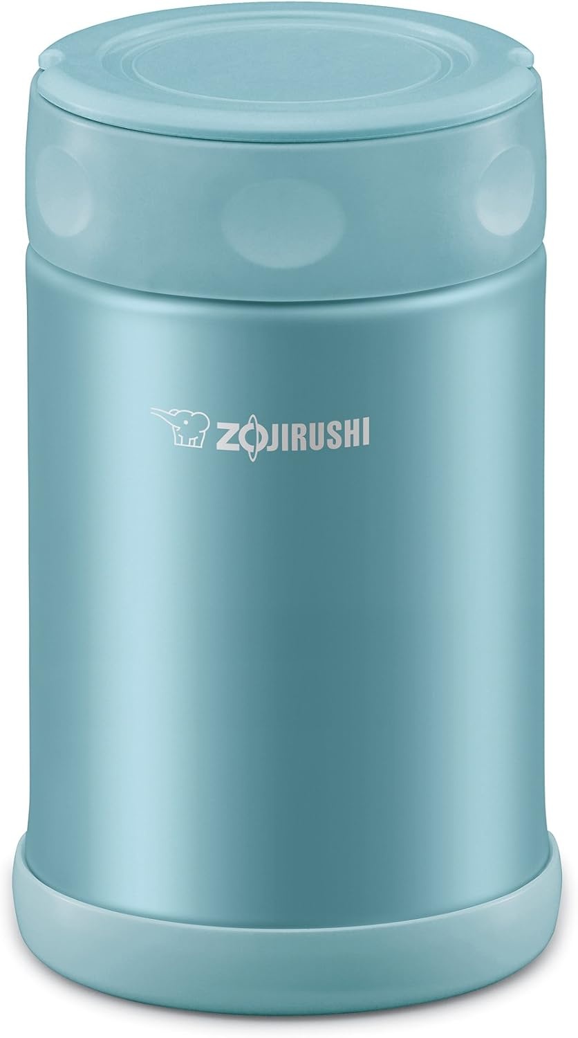 image:imageZojirushi Stainless Steel Food Jar Medium Dark BrownAqua