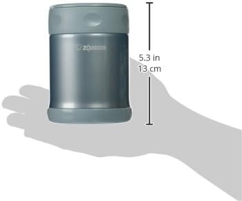 image:imageZojirushi Stainless Steel Food Jar Medium Dark BrownAqua Blue