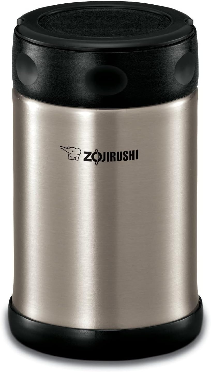 image:imageZojirushi Stainless Steel Food Jar Medium Dark BrownBlackStainless