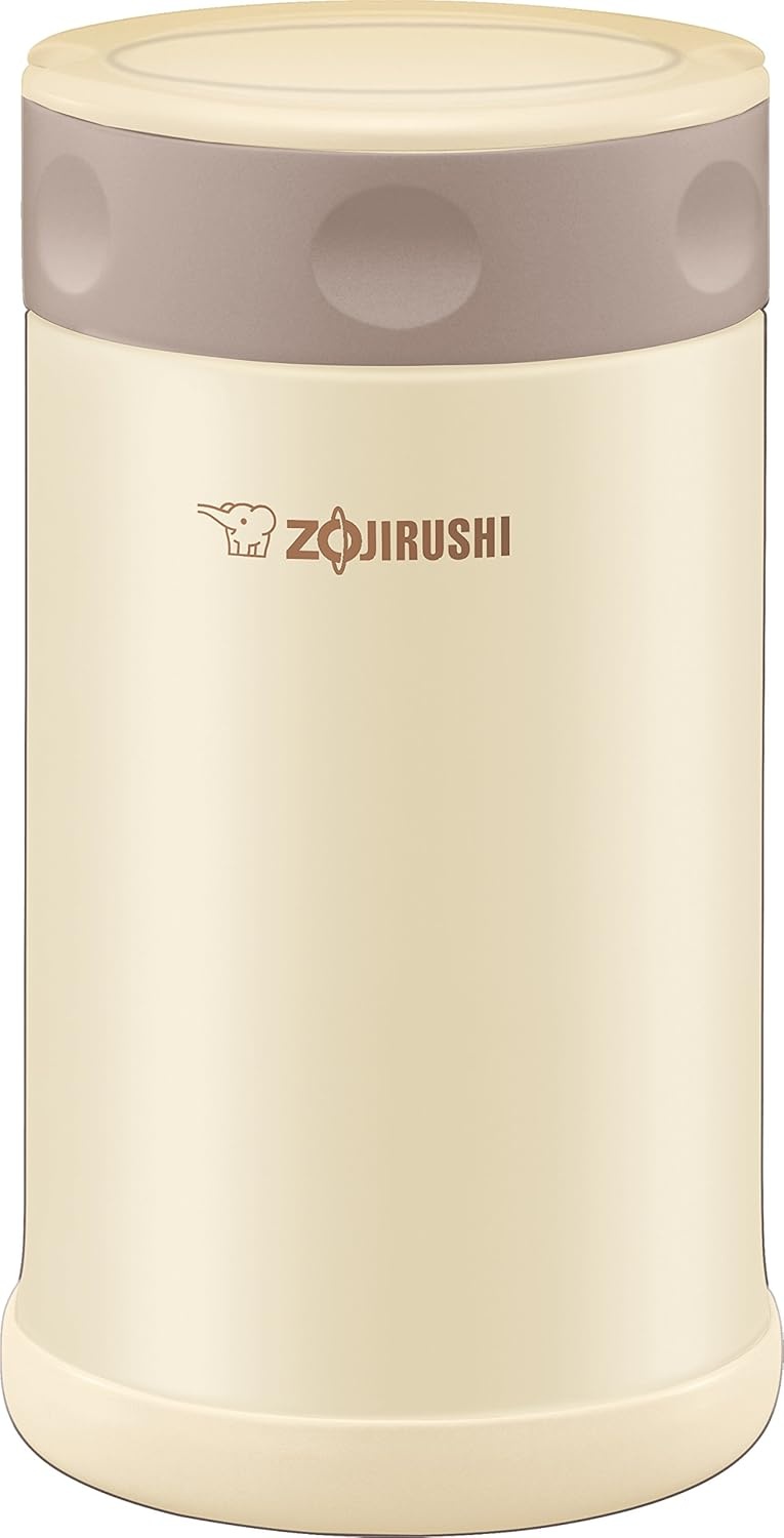image:imageZojirushi Stainless Steel Food Jar Medium Dark BrownCream