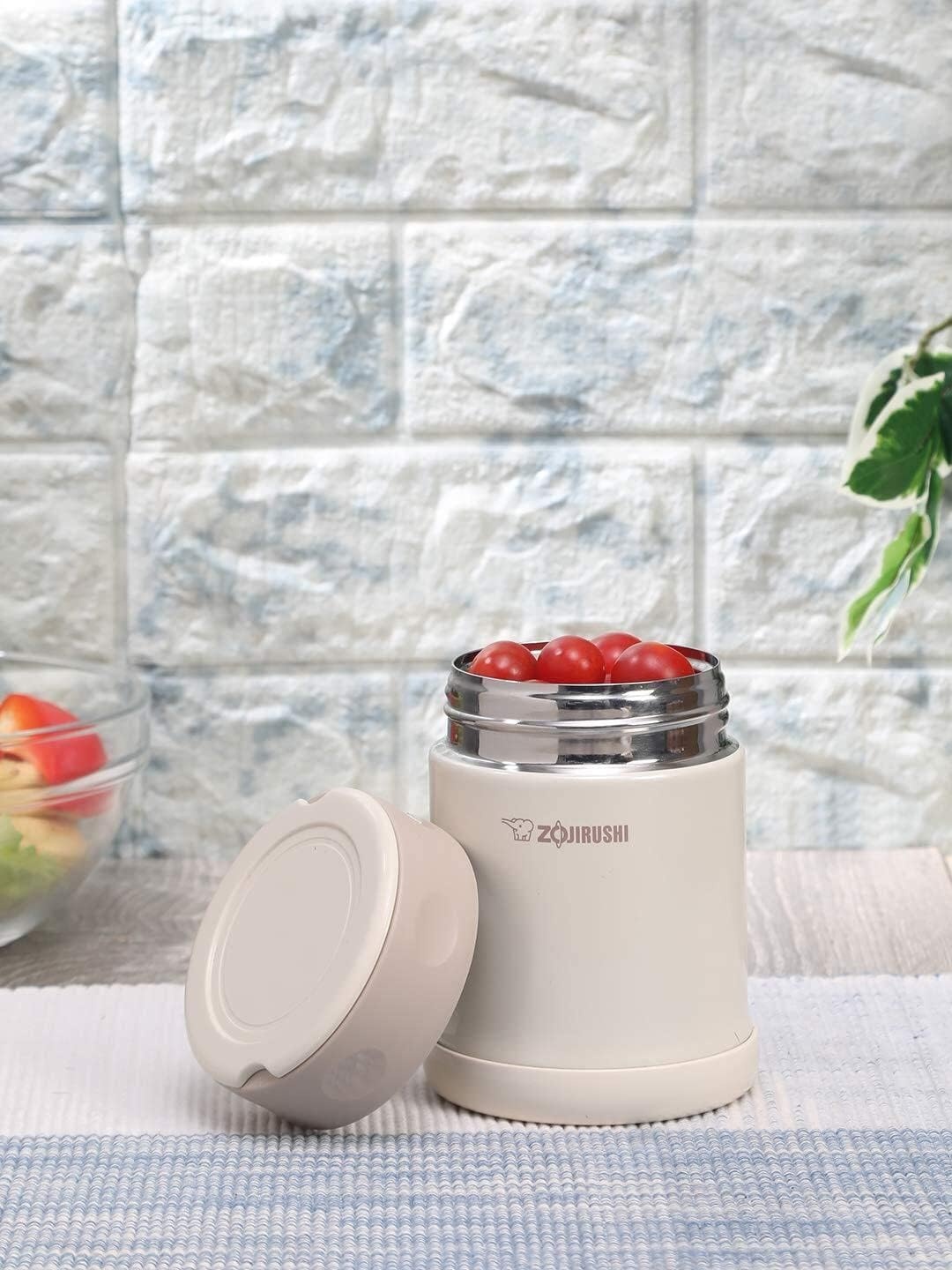 image:imageZojirushi Stainless Steel Food Jar Medium Dark BrownCream