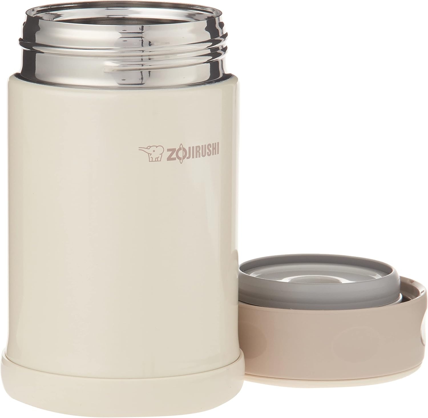 image:imageZojirushi Stainless Steel Food Jar Medium Dark BrownCream