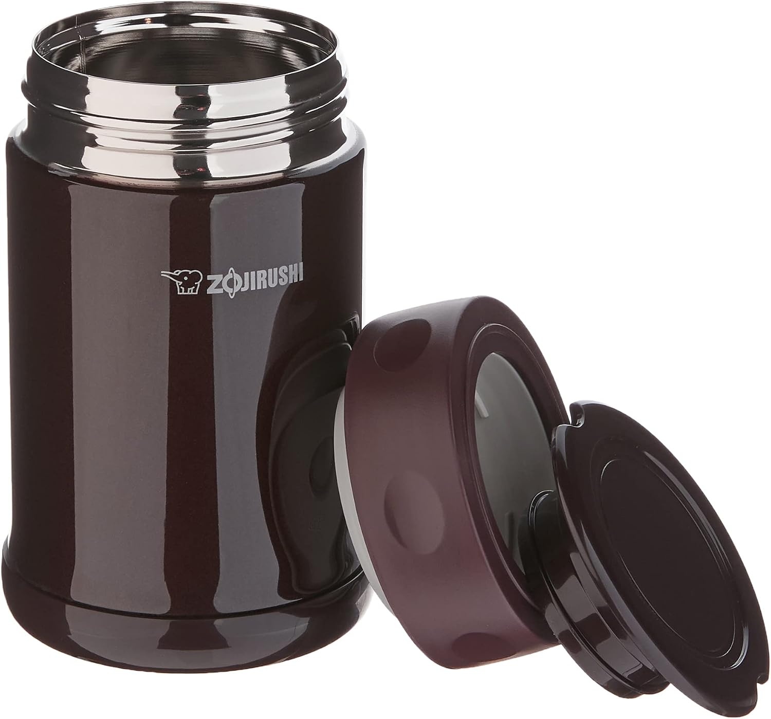 image:imageZojirushi Stainless Steel Food Jar Medium Dark BrownDark Brown