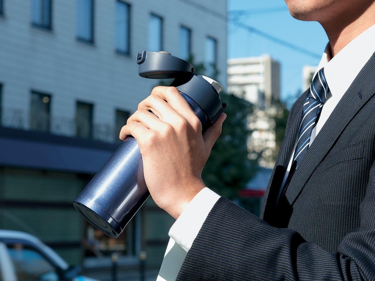 image:imageZojirushi Stainless Steel Mug 16 oz EmeraldSmoky Blue