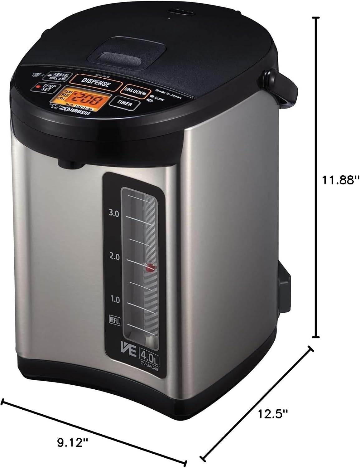 image:imageZojirushi Water Boiler and Warmer 40Liter Stainless BlackBoiler