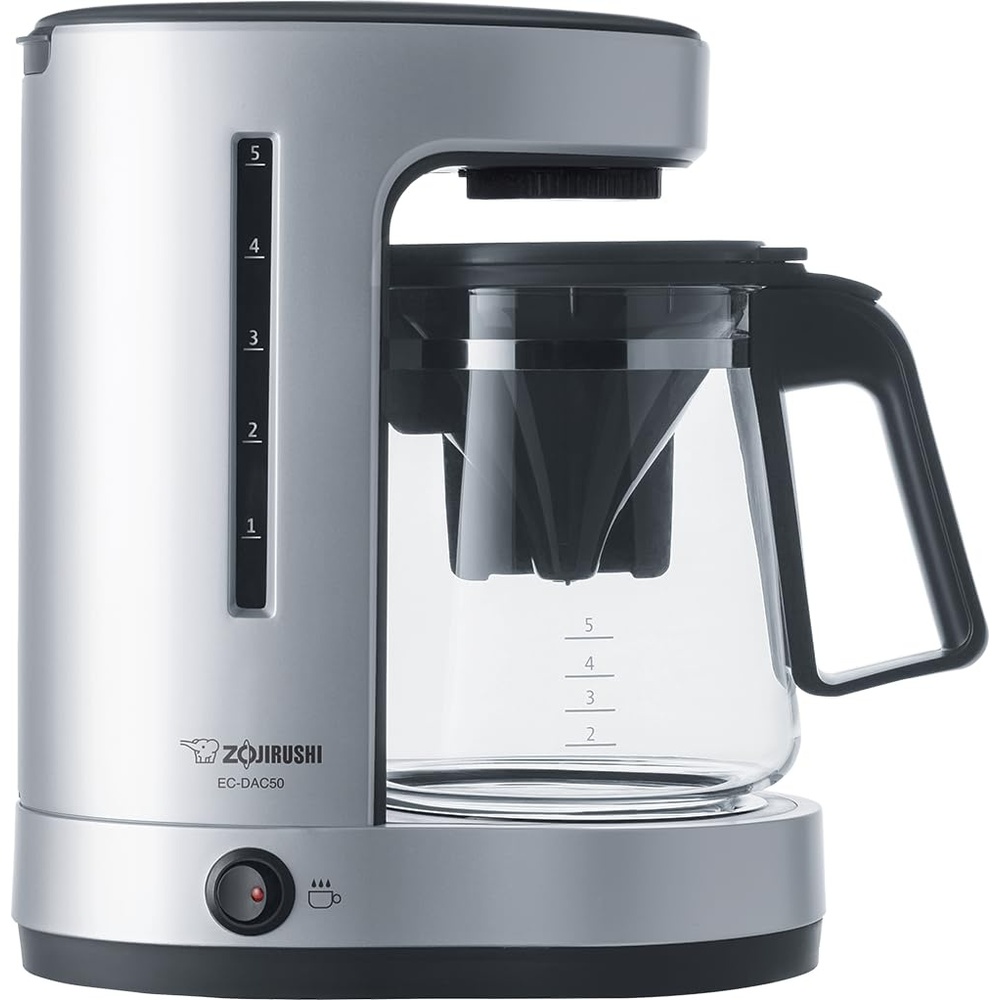 image:imageZojirushi ECDAC50BA ZUTTO Coffee Maker 5 Cups Black PFASfreeSilver