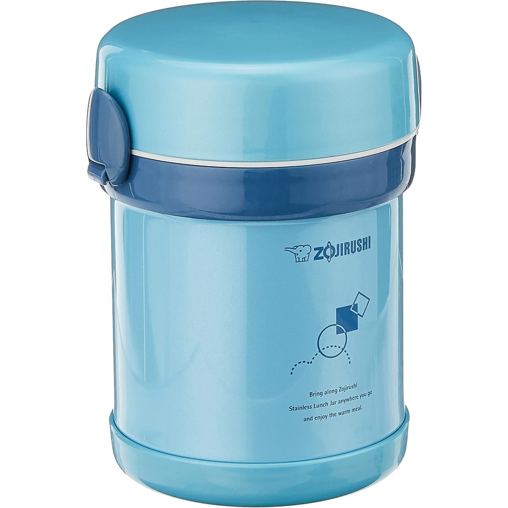image:imageZojirushi SLMEE07AB MsBento Stainless Lunch Jar Aqua BlueOne size
