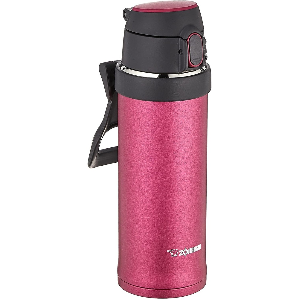 image:imageZojirushi SMQHE60GK FlipandGo Stainless Mug 20Ounce TealHibiscus Red