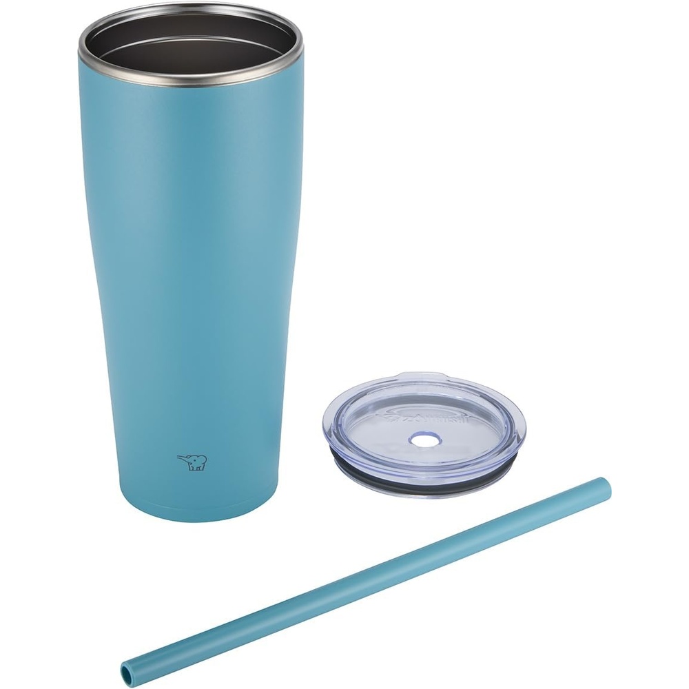 image:imageZojirushi SXHA89HVM Stainless Tumbler with Straw 30 ounces Mauve PurpleAqua Green