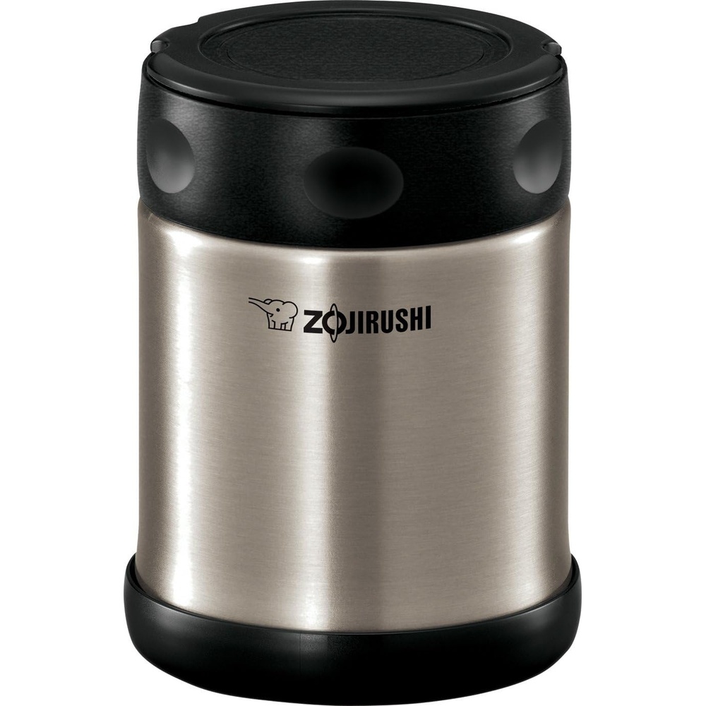 image:imageZojirushi Stainless Steel Food Jar Medium Dark BrownBlackStainless